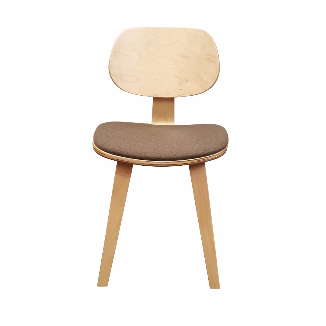 bent plywood side chair