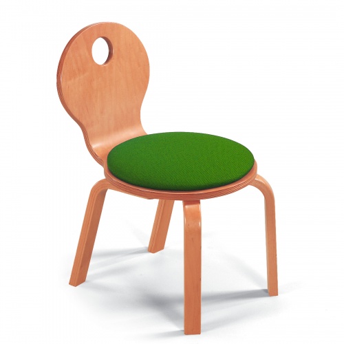 Children's Bent Wood Upholstered Seat Chair