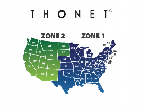 Thonet Freight Zone Map